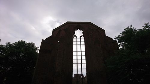 Low angle view of historical building against sky