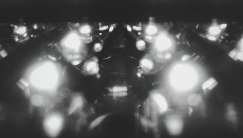 Defocused lights at night