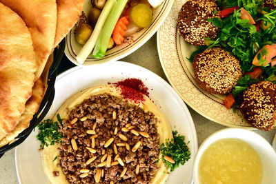 Close-up of food in plate on table