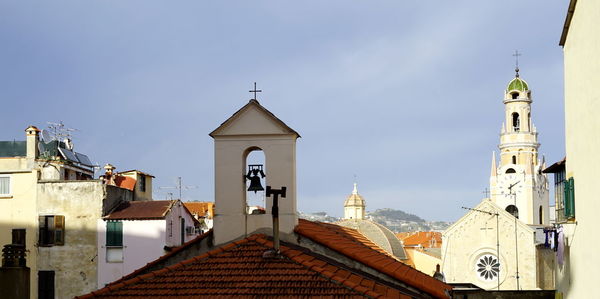 Low angle view of church against sky