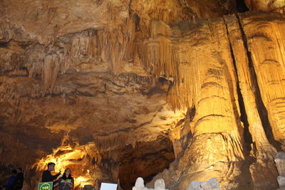 Low angle view of cave