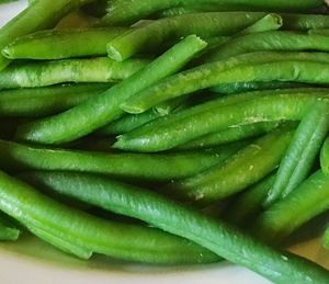 Full frame shot of green chili peppers