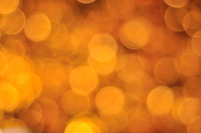 Defocused image of illuminated lights