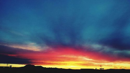 Low angle view of dramatic sky