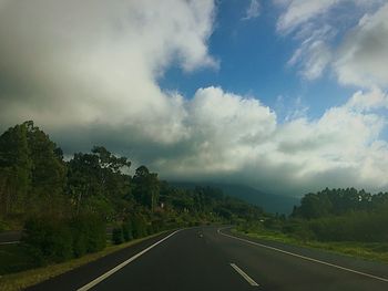 Road passing through landscape