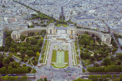 High angle view of cityscape