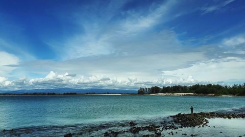 Scenic view of sea against sky