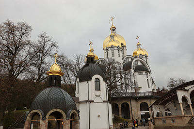 Low angle view of church against sky