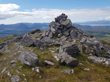 Cairn indicating the summit of a mountain