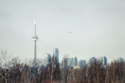 Low angle view of skyscrapers