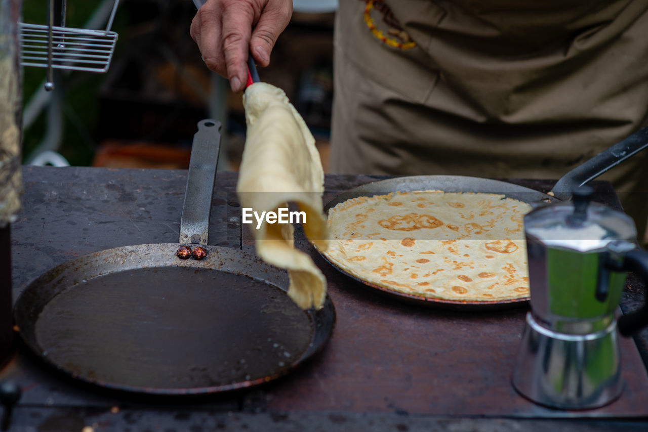 MIDSECTION OF PERSON HAVING FOOD