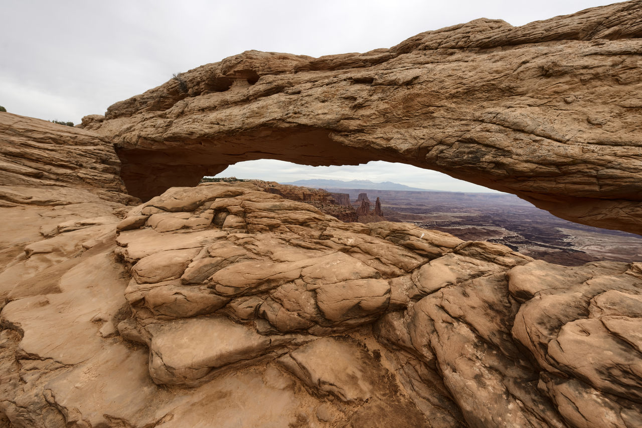 ROCK FORMATIONS IN A VALLEY