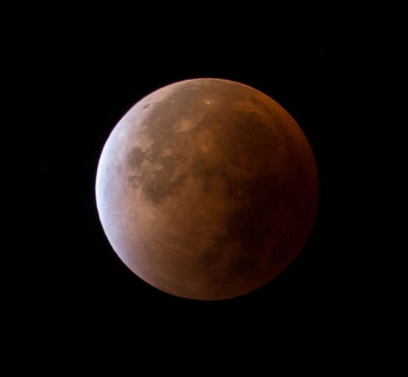 LOW ANGLE VIEW OF MOON IN THE SKY