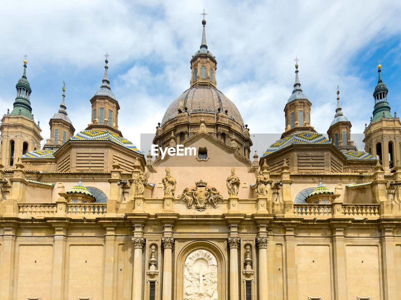 low angle view of historic church