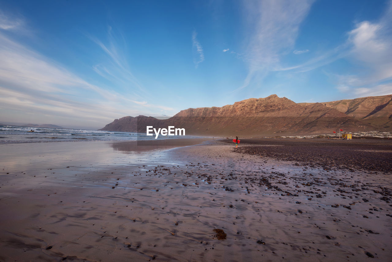 PANORAMIC VIEW OF BEACH AGAINST SKY