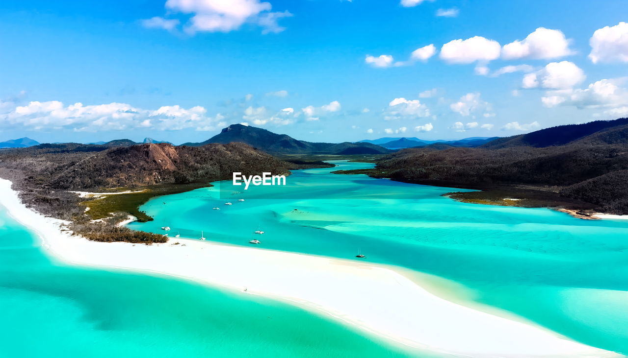 Scenic view of sea against sky