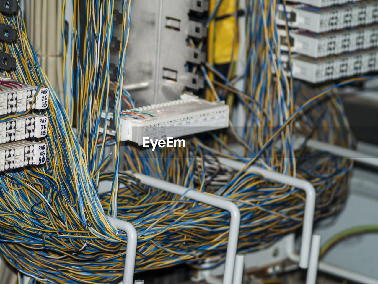 Close-up of network cables