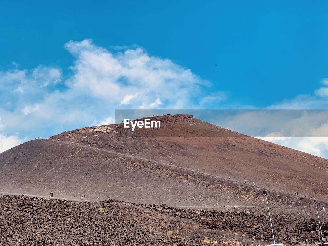 Scenic view of desert against sky