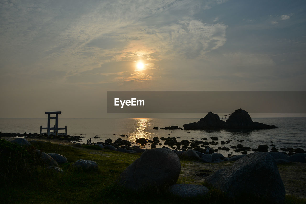 SUNSET OVER SEA