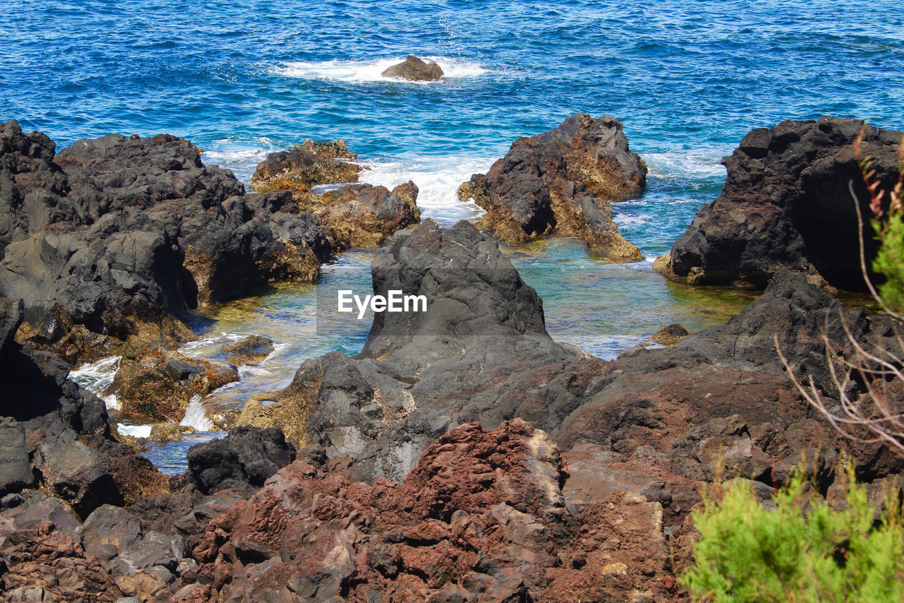 ROCK FORMATIONS ON SHORE