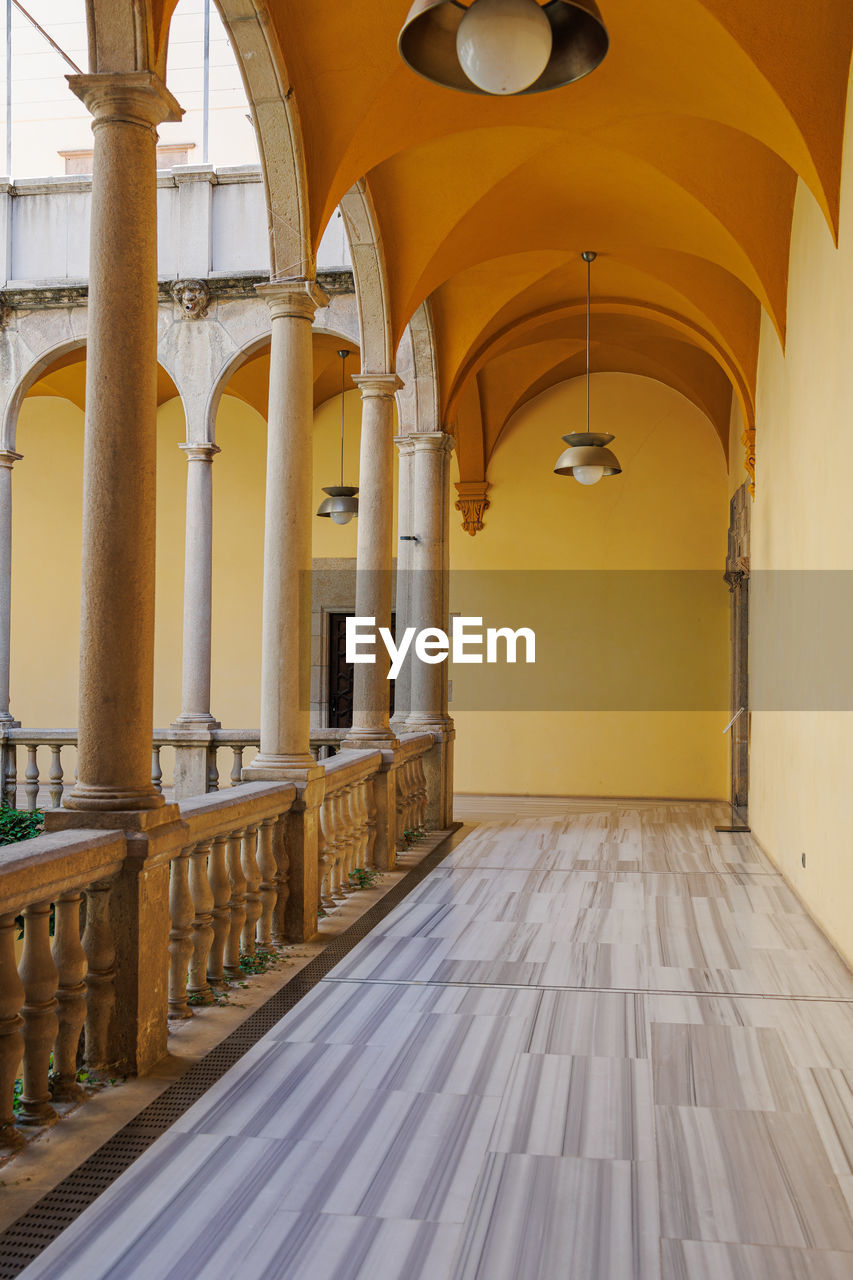 Palau del lloctinent courtyard, in the gothic neighborhood, spain.