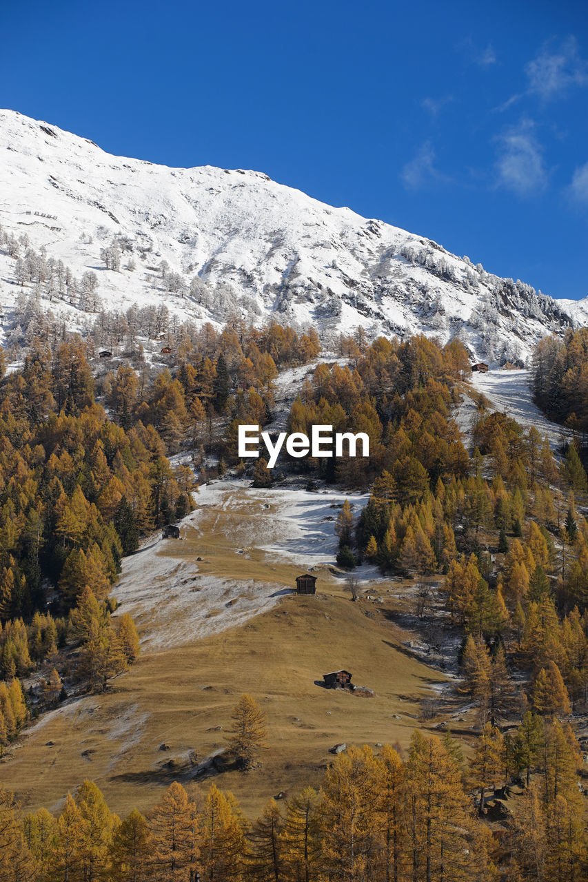 Scenic view of snow covered landscape against sky