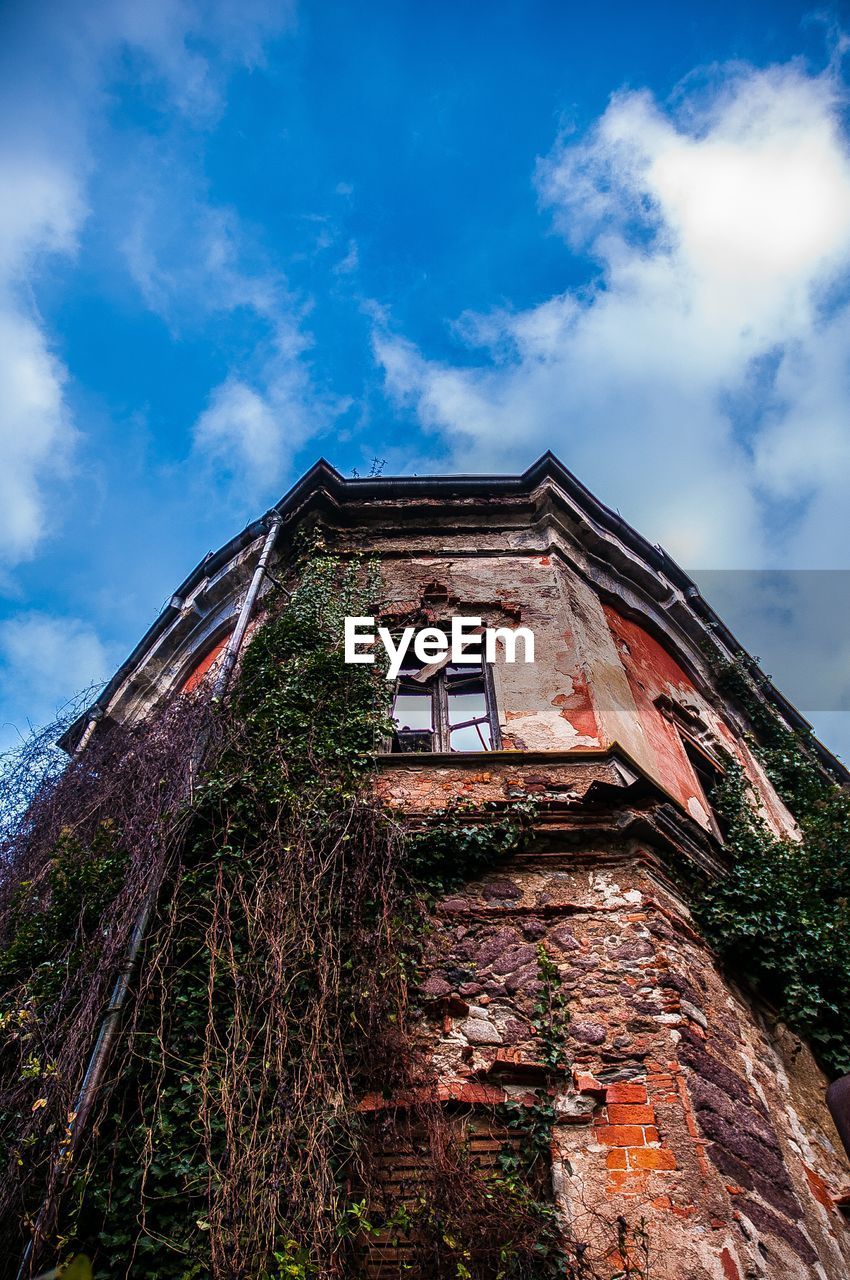 Low angle view of historical building against sky