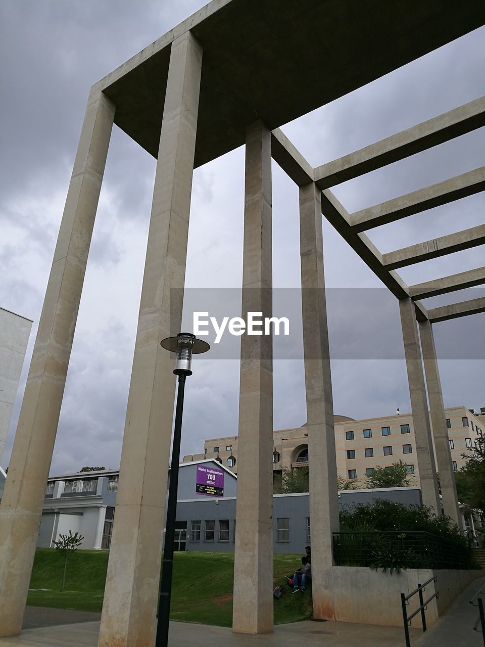 COLUMNS AGAINST SKY