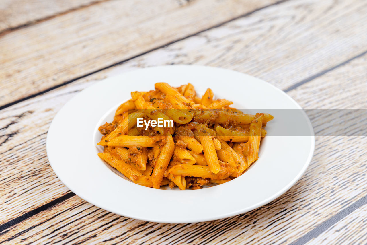 Close-up of food in plate on table