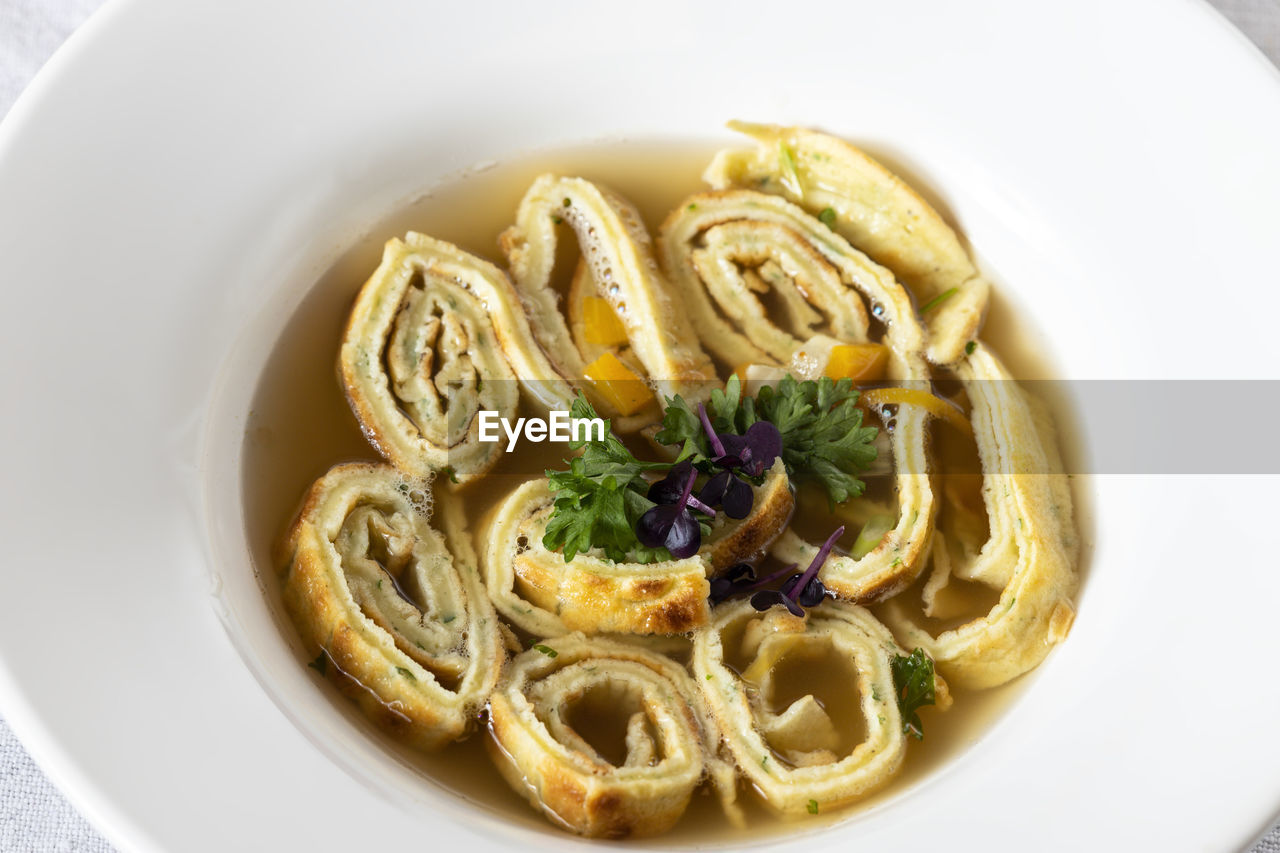 CLOSE-UP OF MEAL SERVED IN PLATE