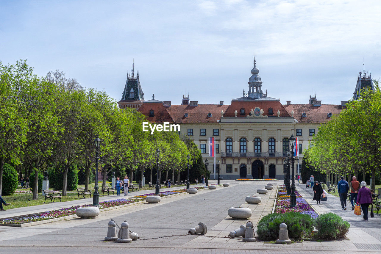 03 april 9, 2024, sombor, serbia, city hall in sombor town, serbia.