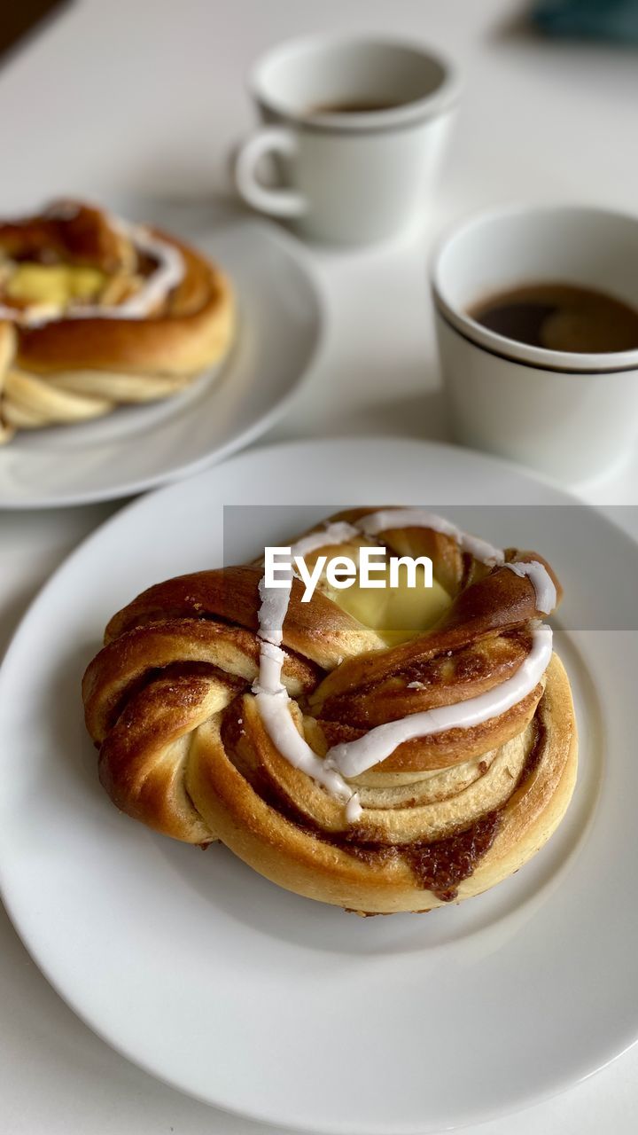 close-up of food in plate on table