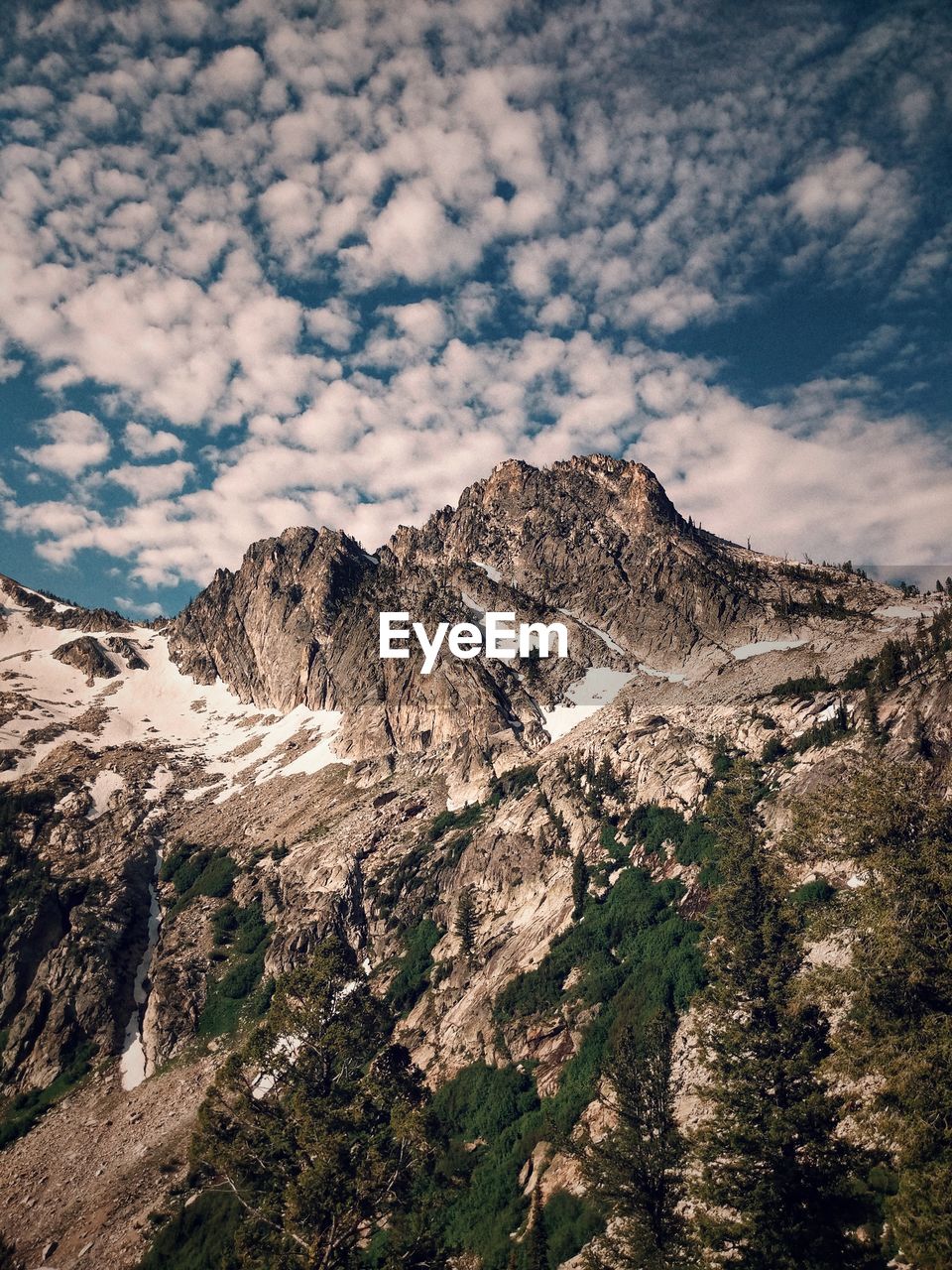 Scenic view of rocky mountains against sky