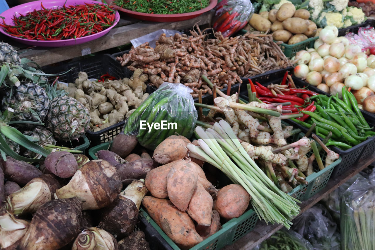 Fresh food at the market  thai style