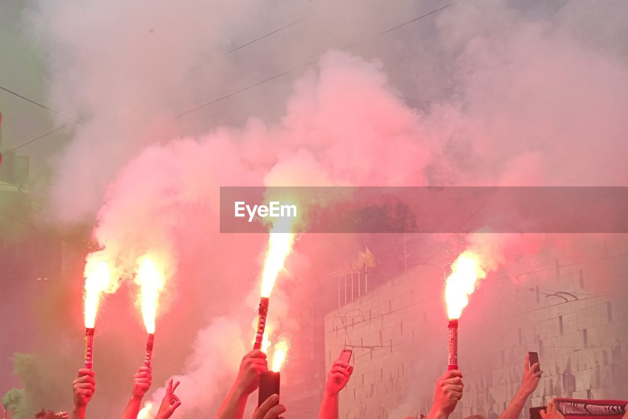 VIEW OF SMOKE EMITTING FROM FACTORY