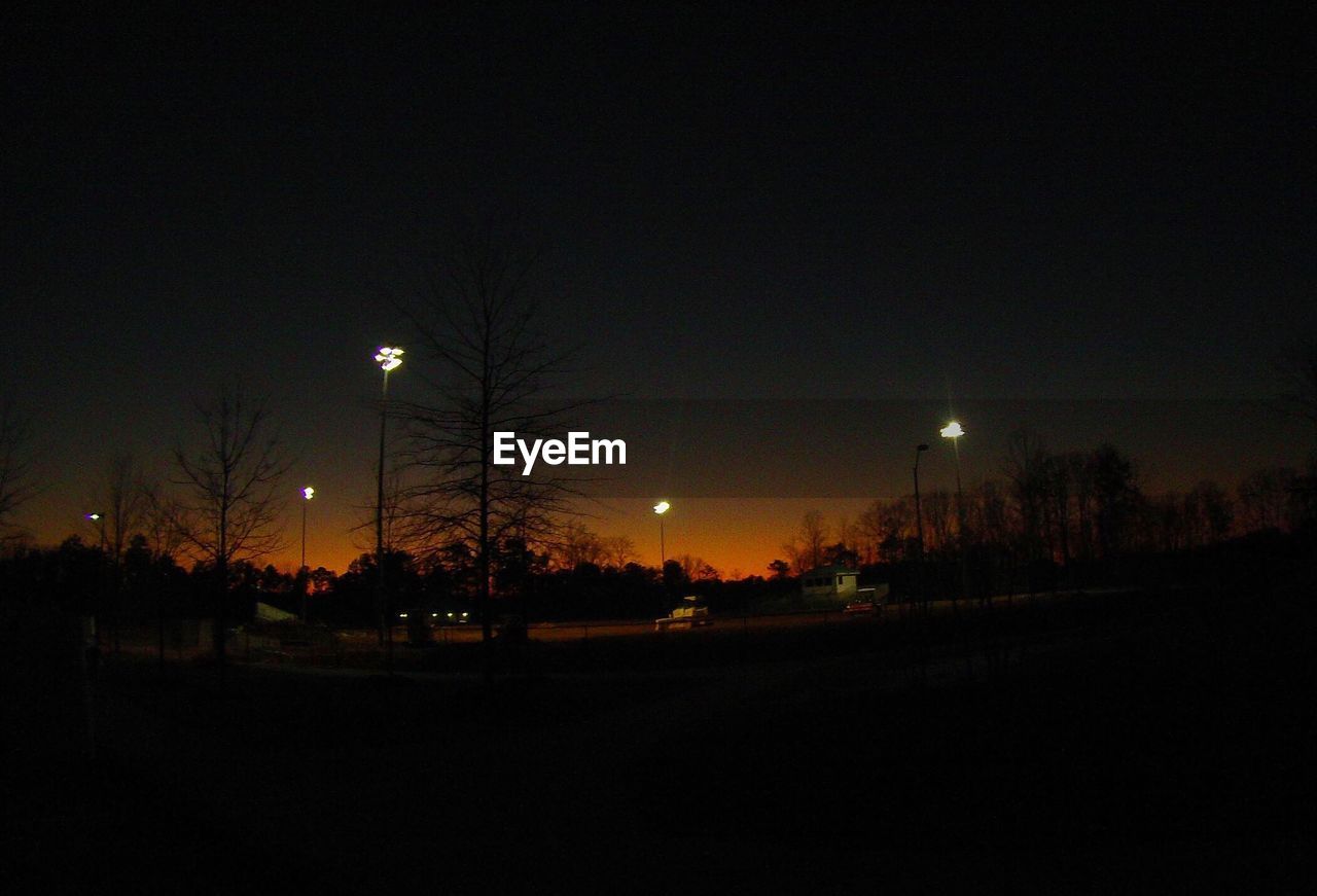 VIEW OF ILLUMINATED STREET LIGHT