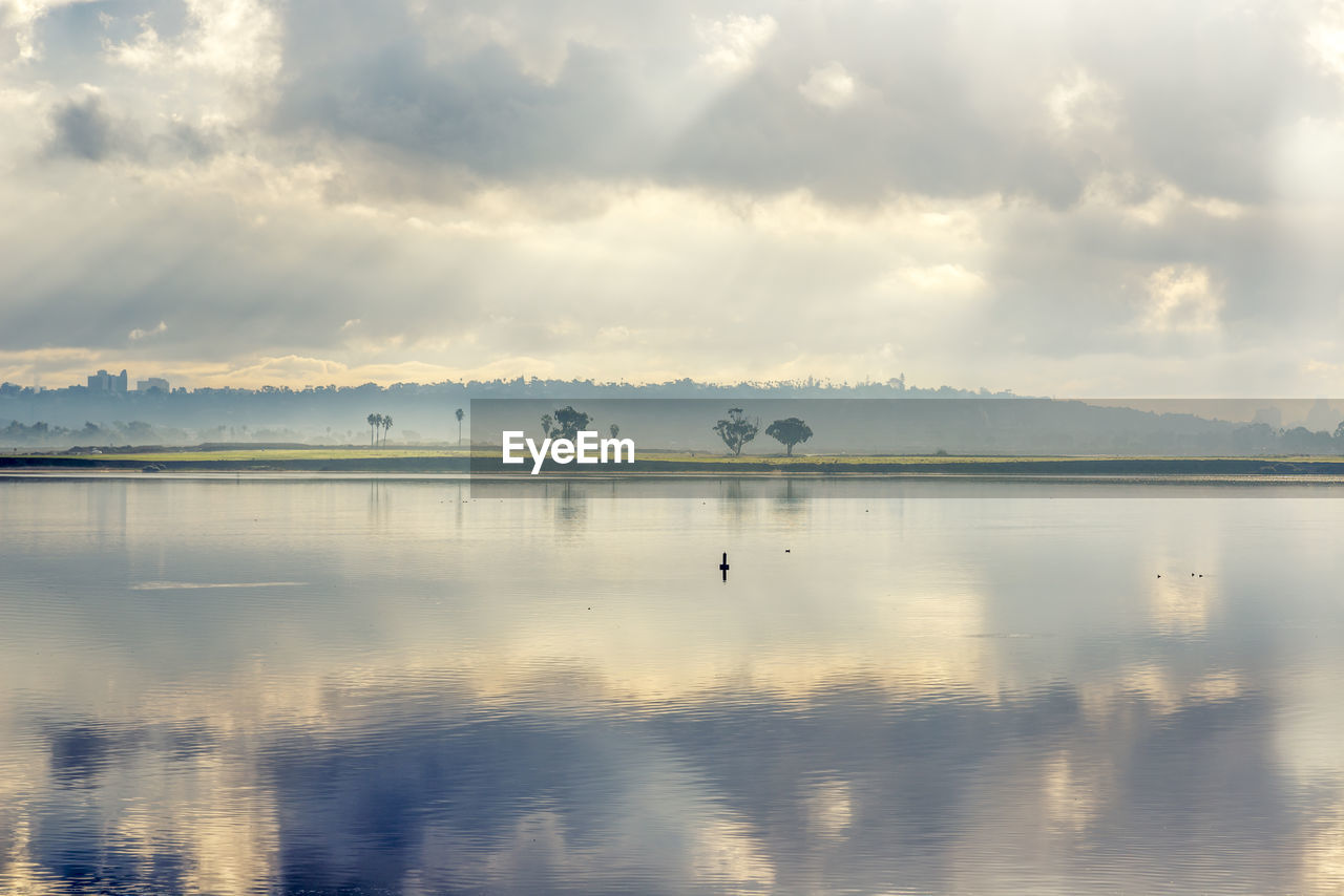 Winter morning at mission bay park. san diego, ca.