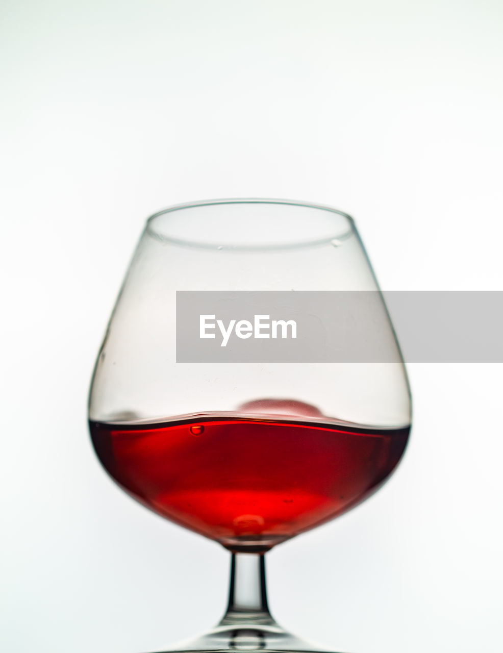 Glass of red wine isolated