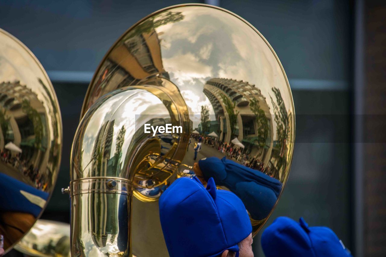 Close-up of brass instrument