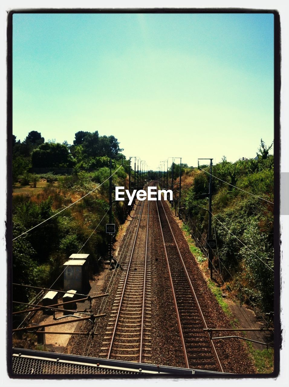 RAILROAD TRACKS IN WINTER