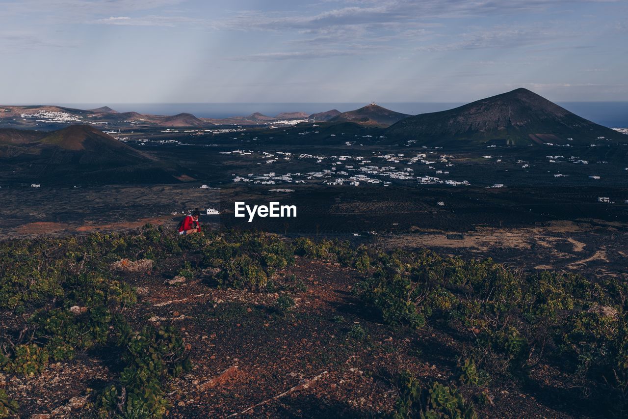 Scenic view of mountain against sky