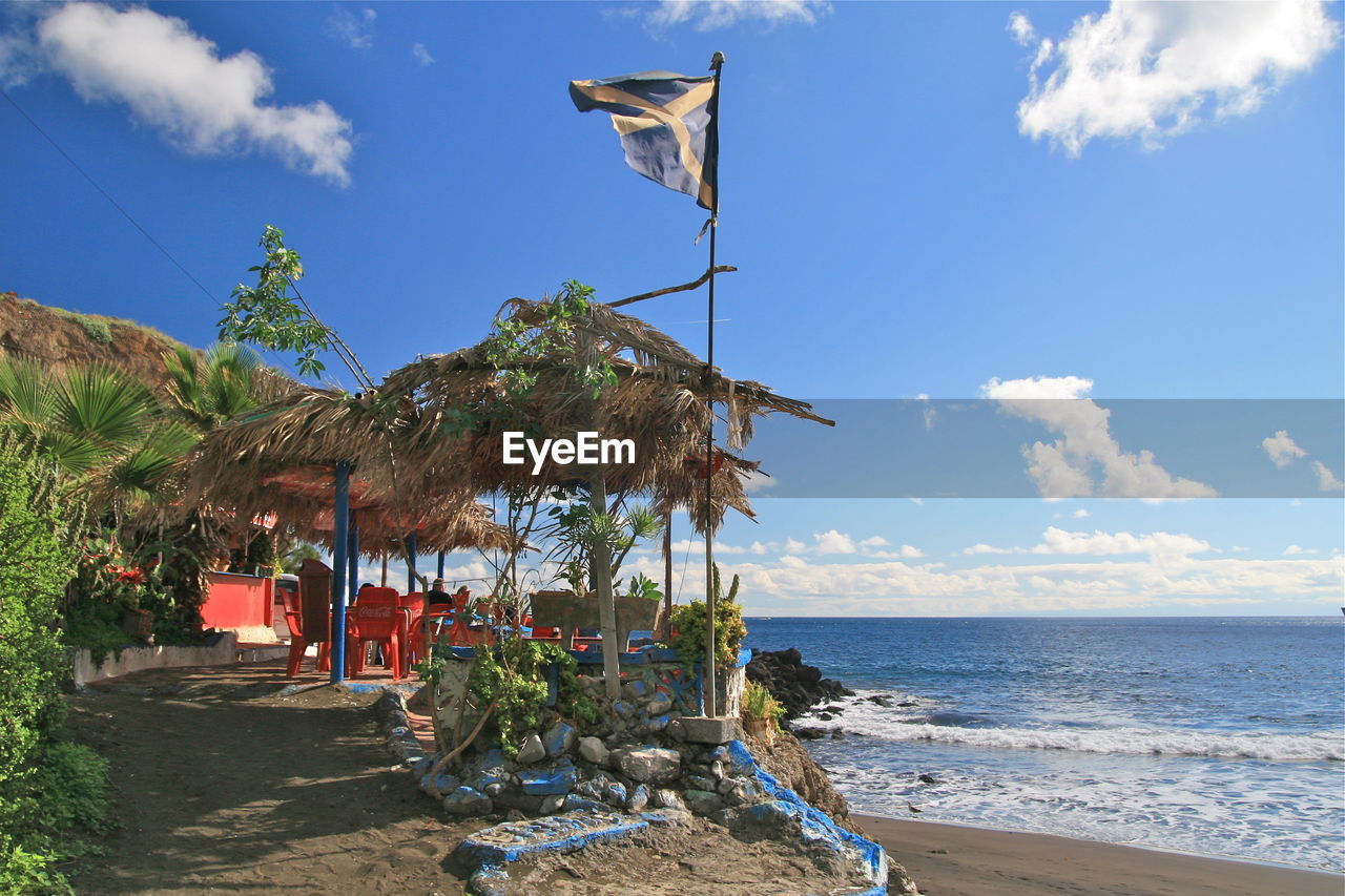 BUILT STRUCTURE ON BEACH