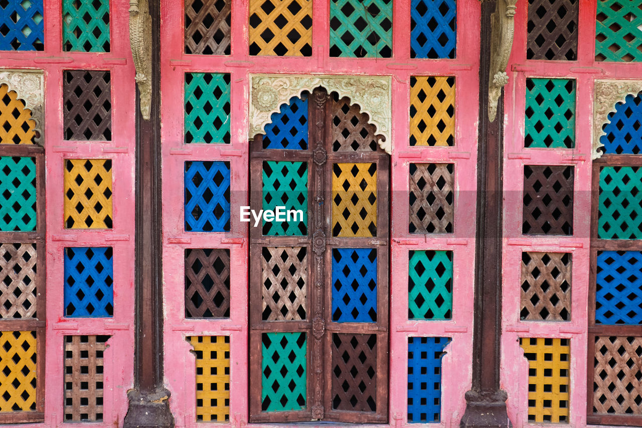 Full frame shot of patterned door