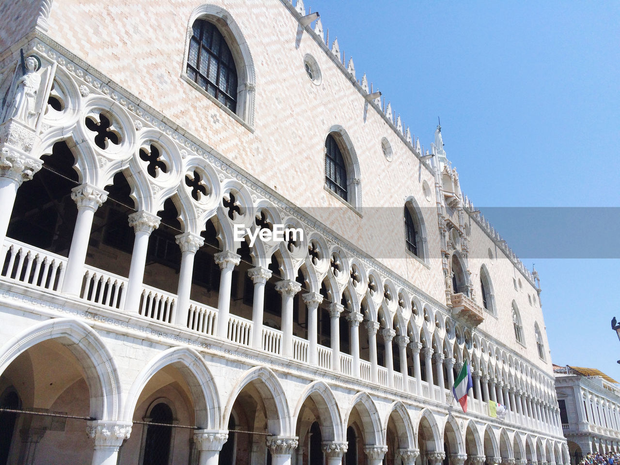 Low angle view of historical building of palazzo dei dogi 