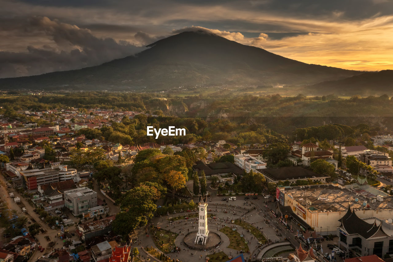 Jam gadang, bukittinggi landmark, indonesia  