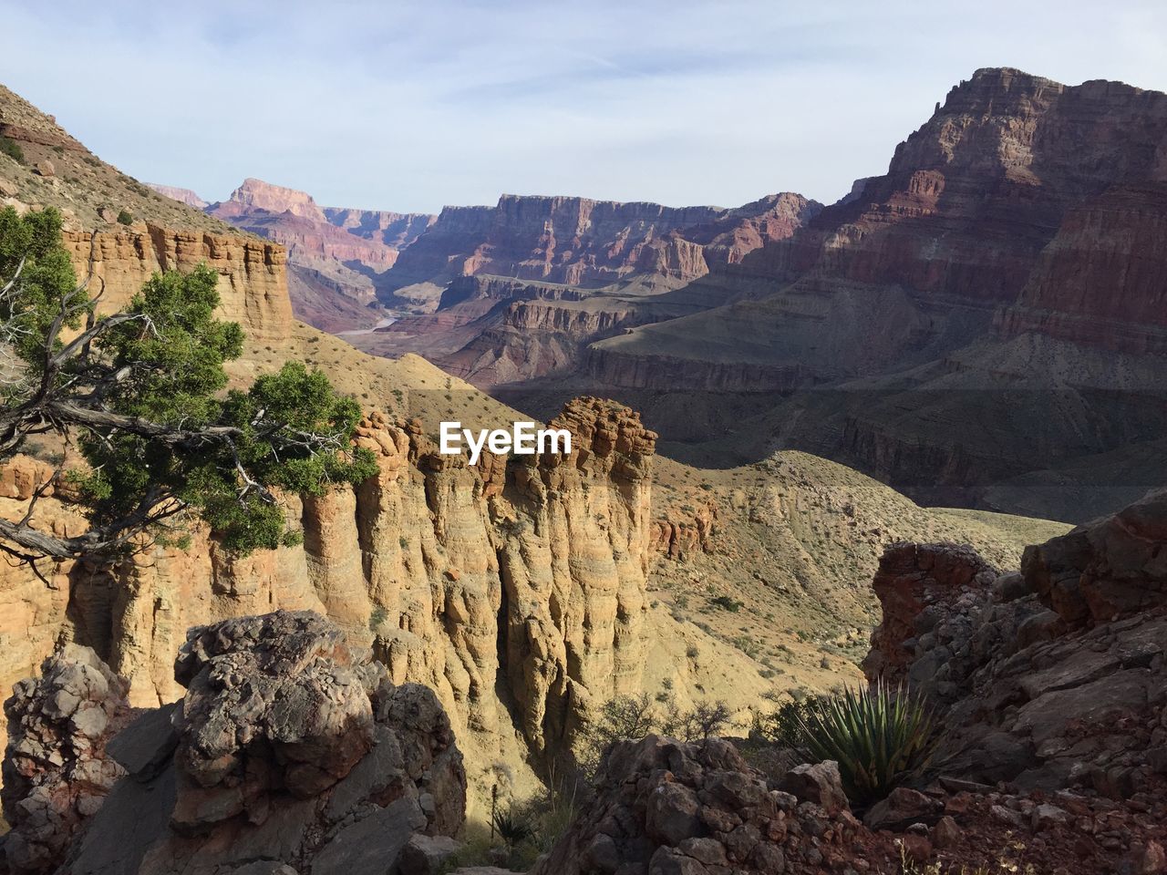 Scenic view of grand canyon against sky