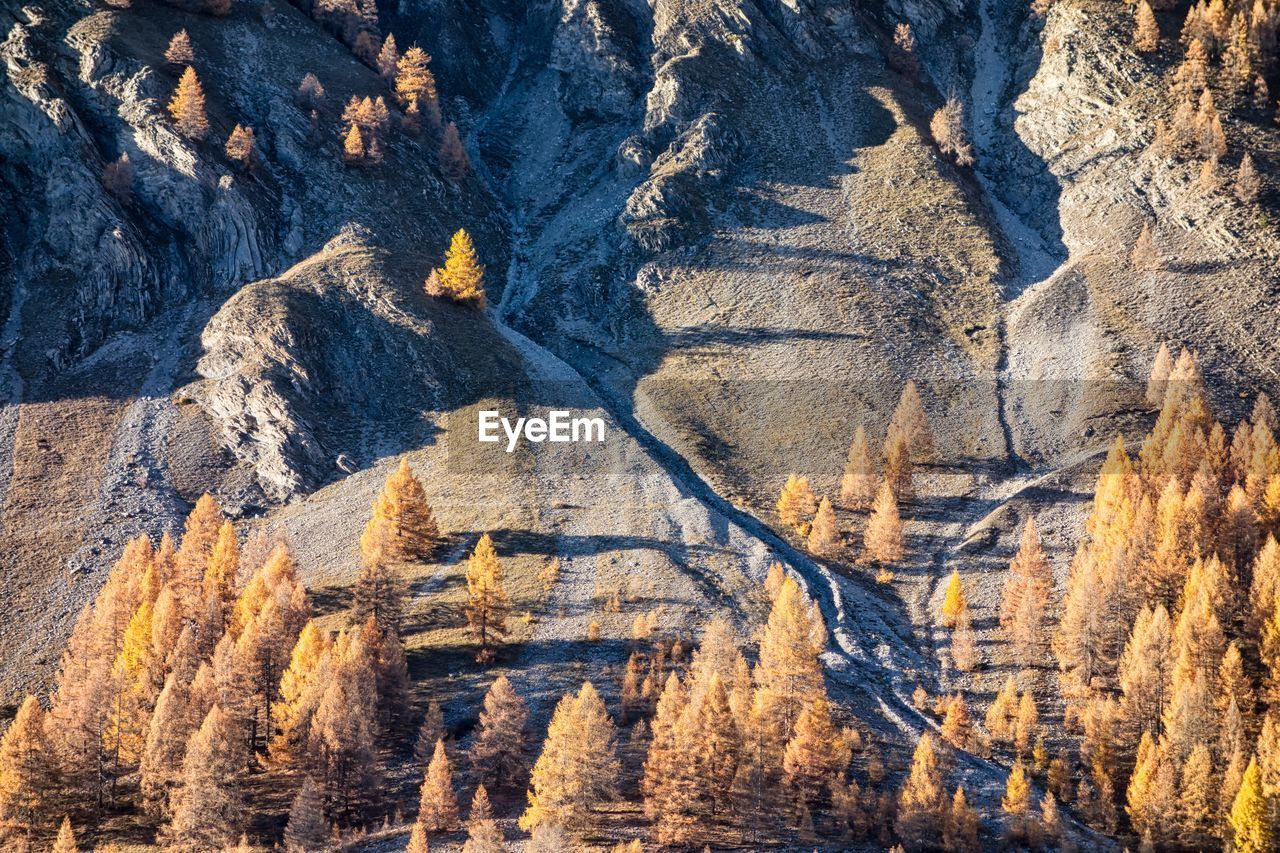 Panoramic view of rock formations