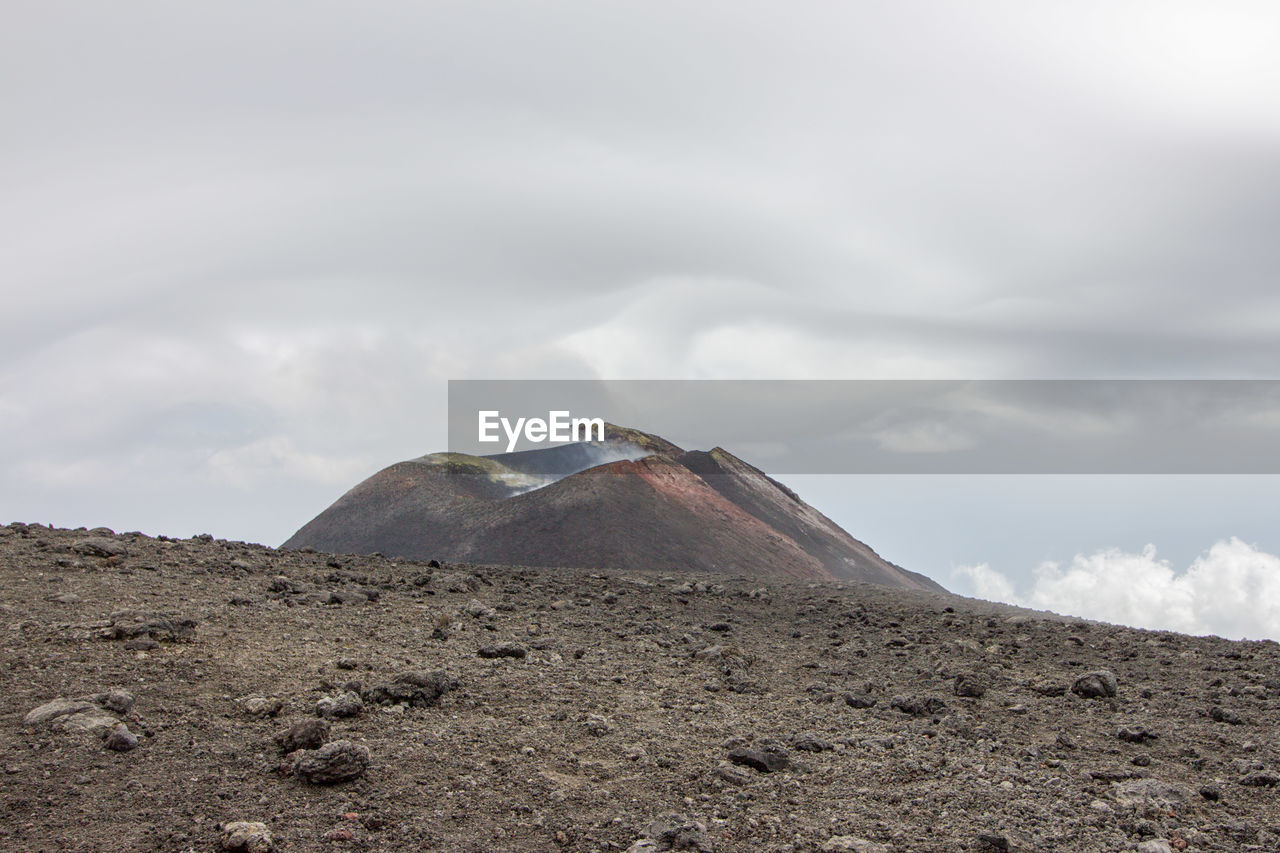 Scenic view of mountain against sky