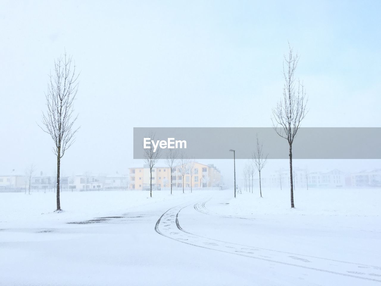 View of city in winter season