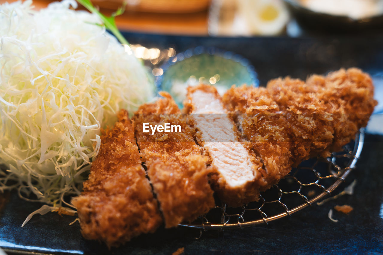 Close-up of food in plate